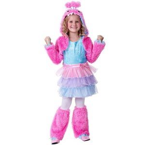 Girls FURRY MONSTER Costume Size Large 10/12  Leg Warmers NWT